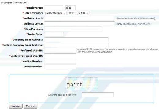 sss employer registration online