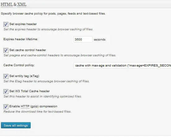 html browser settings