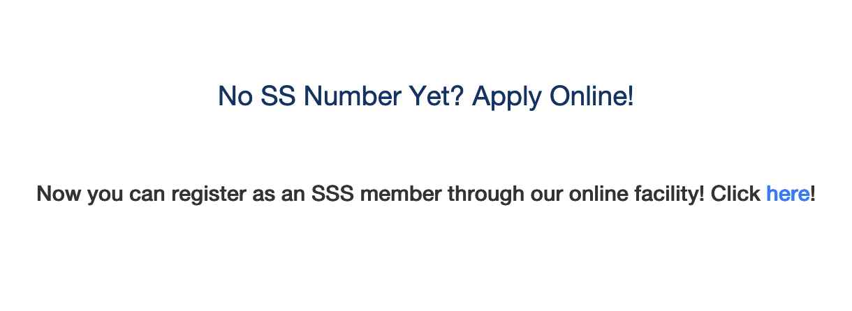 how to apply for sss number online