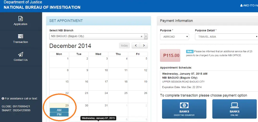 how to apply nbi clearance online