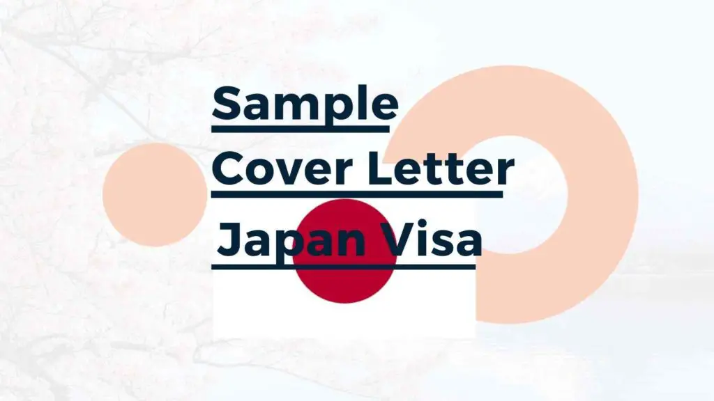 cover letter visa japan