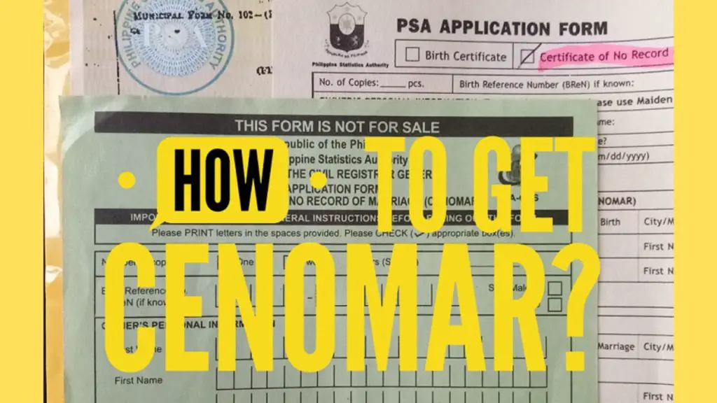 How to Get PSA CENOMAR Online, at SM, at PSA Requirements 2022