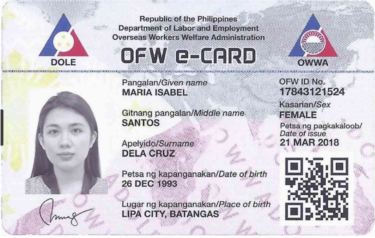 ofw ecard requirements
