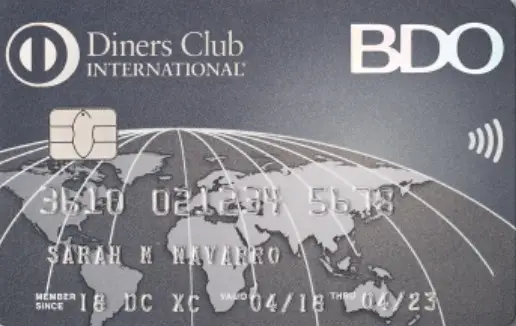 bdo diners club credit card philippines