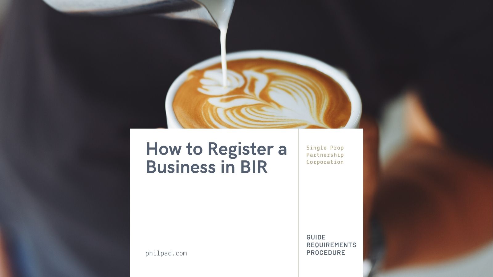how to register business in BIR requirements