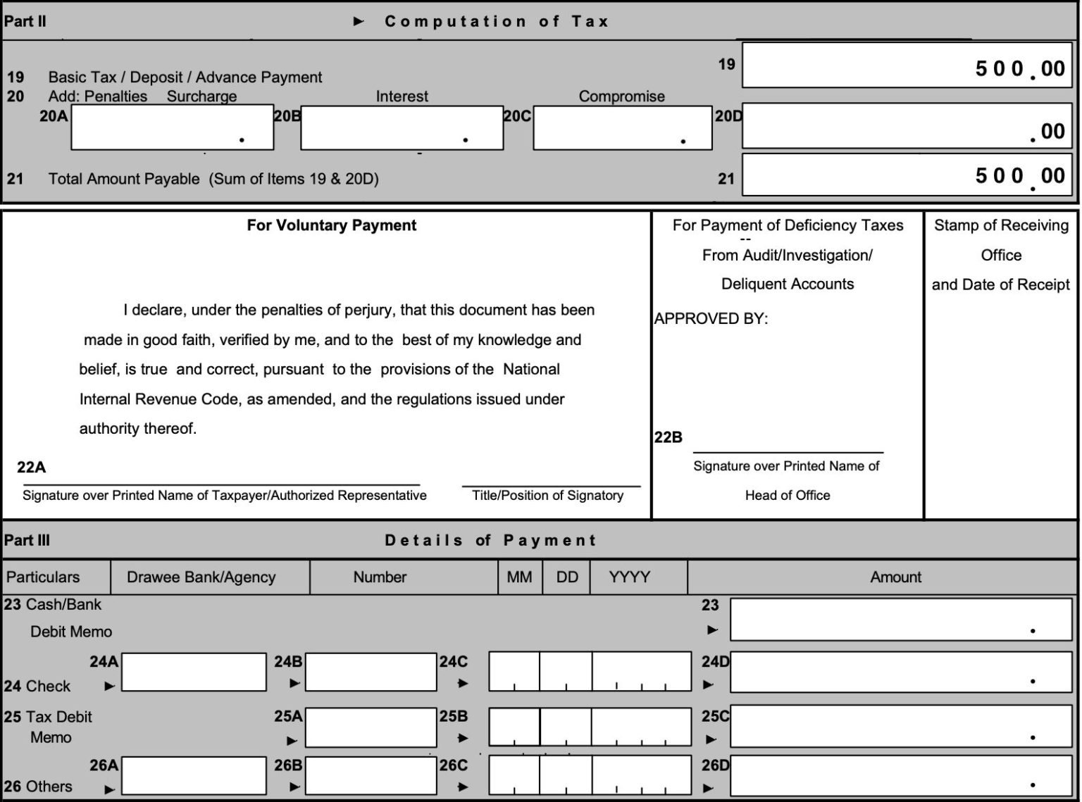 How to Fill Out BIR Form 0605 for Annual Registration Fee