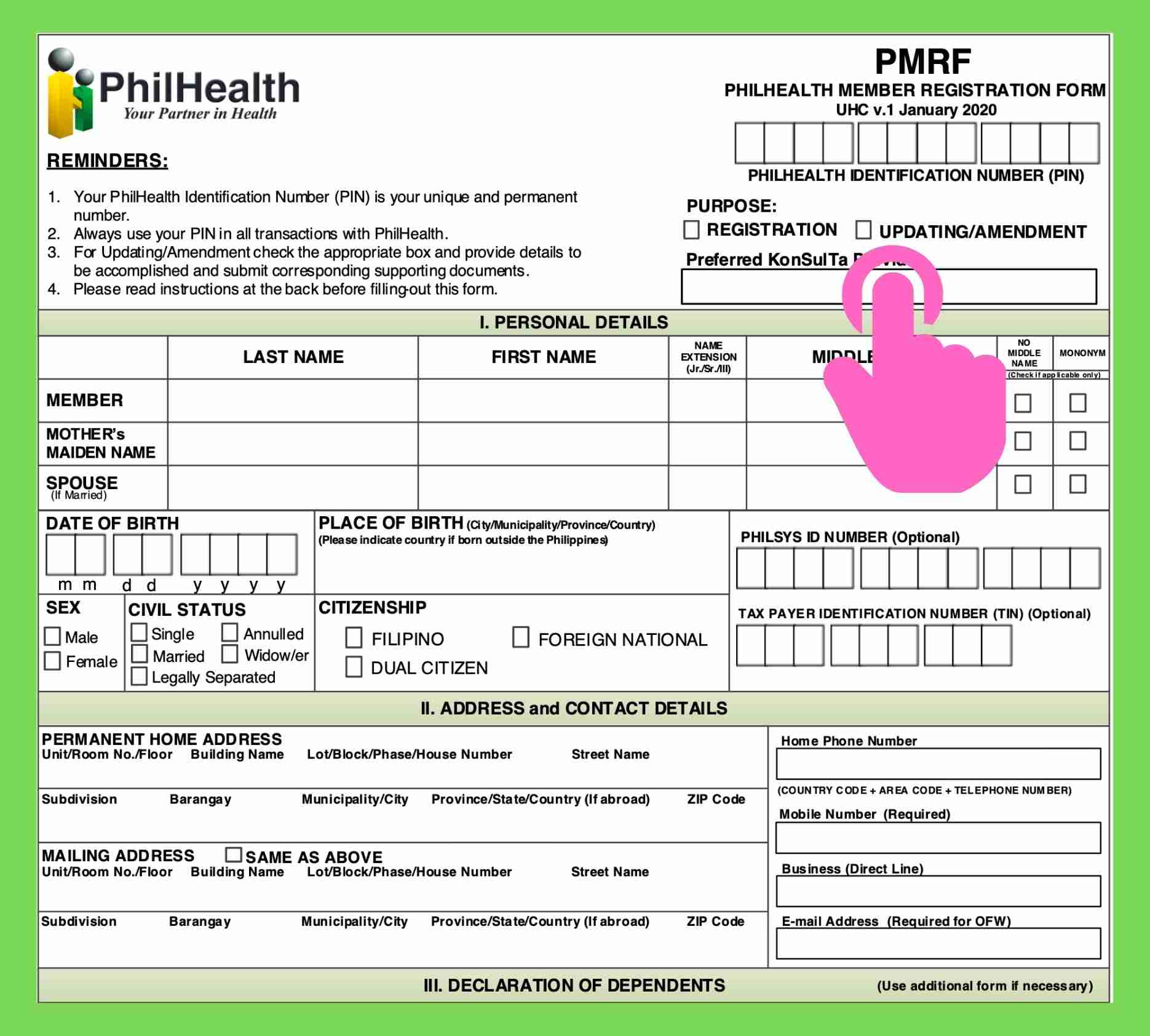 How To Get Philhealth Mdr Form Online In 2 Minutes 2211