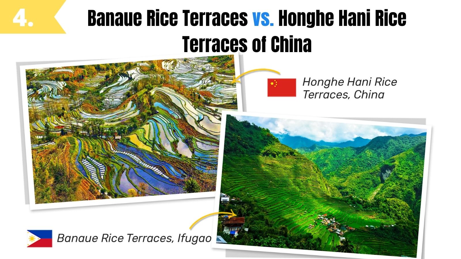 banaue rice terraces look like honghe hani rice terraces china