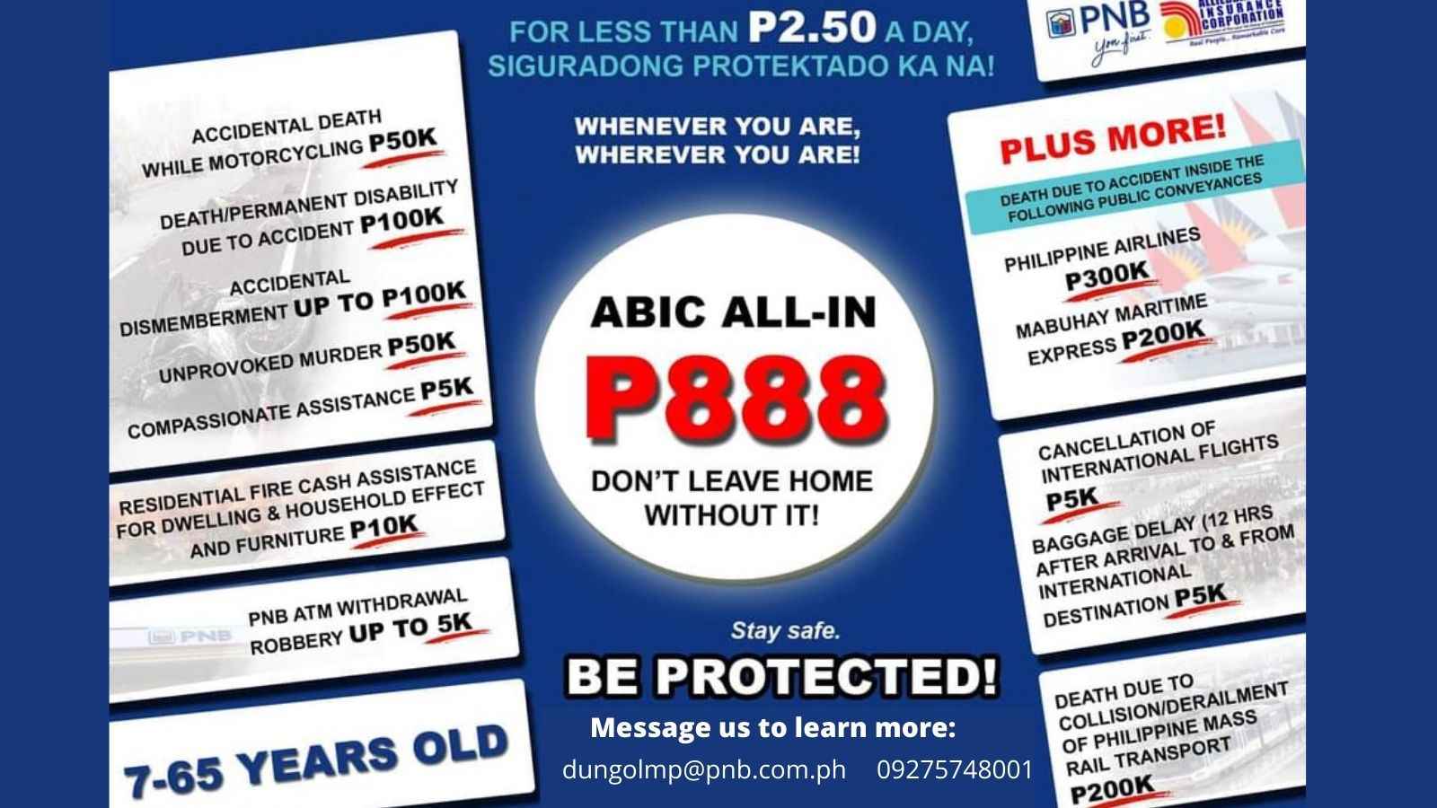 This Personal Accident Insurance in the Philippines is Only P888