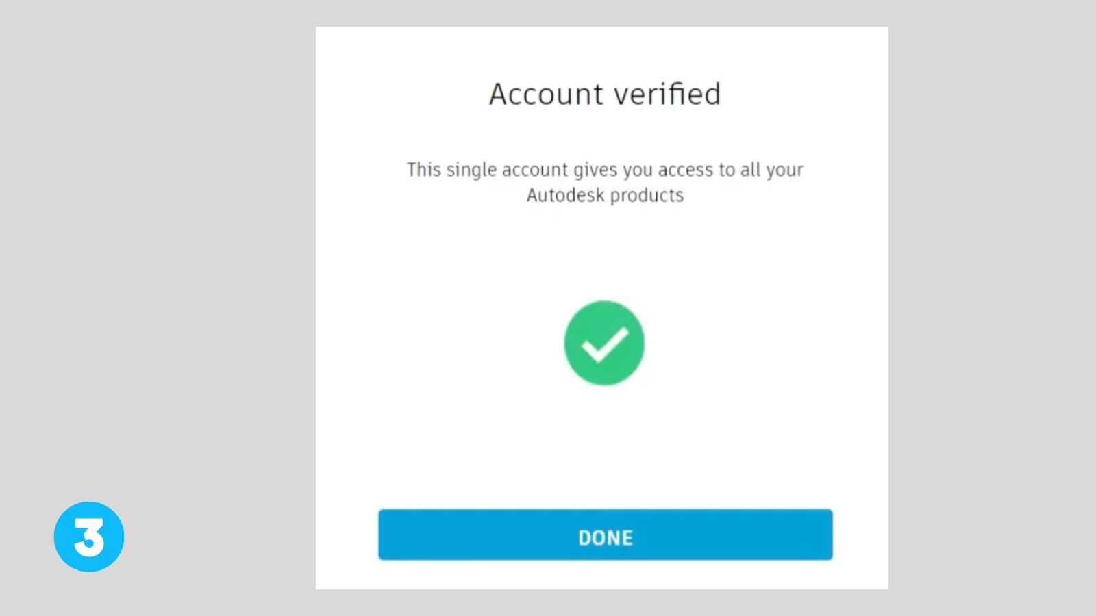 verify autodesk account step 3